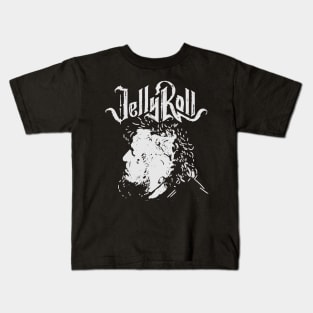 Jelly roll lineart face Kids T-Shirt